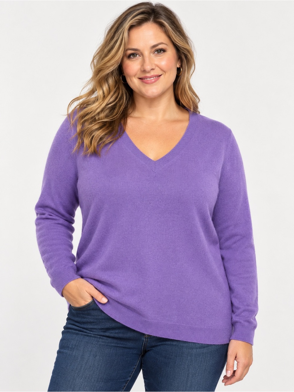 Charter Club Lilac V-Neck Sweater